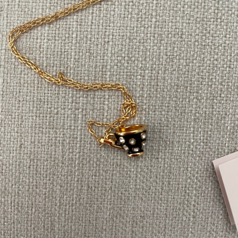 Brand new with tags Tea cup Kate spade necklace